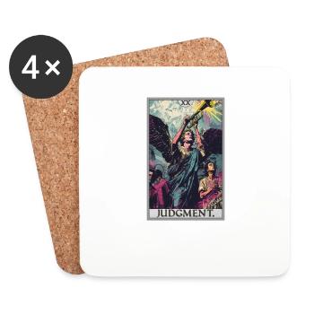 Tarot Cards Tarot Card 20 Judgment Court - Coasters (set of 4) - white - Front
