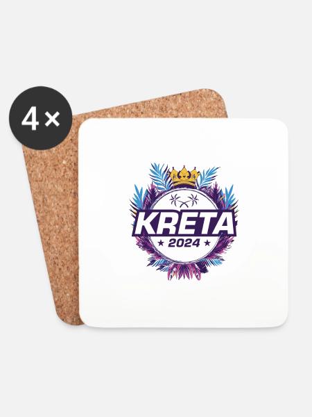 Crete 2024 - Coasters (set of 4) - white