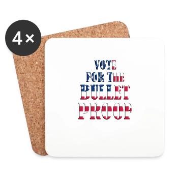 Votez républicain - Dessous de verre (lot de 4) - blanc - Devant