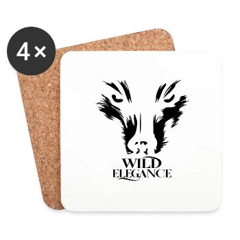WILD ELEGANCE - Coasters (set of 4) - white - Front