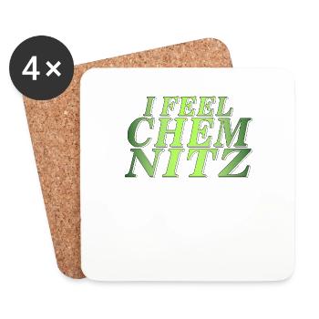 I FEEL CHEMNITZ - Coasters (set of 4) - white - Front
