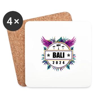 L’équipe de Bali 2024 - Dessous de verre (lot de 4) - blanc - Devant