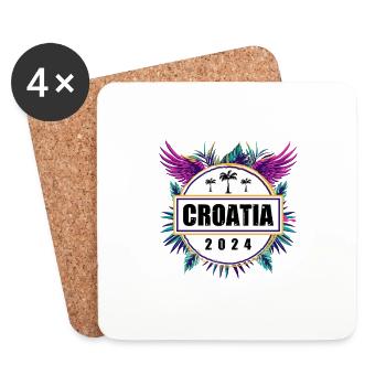Croatia 2024 Team - Coasters (set of 4) - white - Front