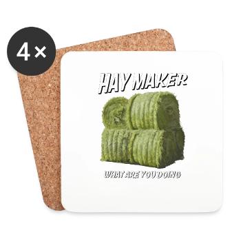 HAY MAKER - Coasters (set of 4) - white - Front