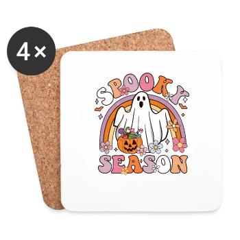 Spooky Season - Untersetzer (4er-Set) - Weiß - Vorne