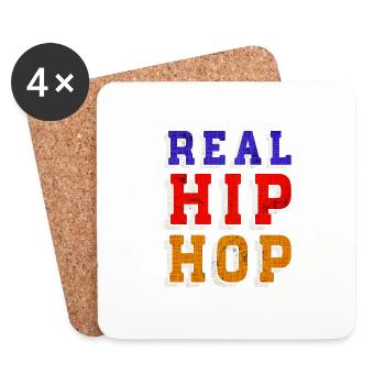 Real Hip Hop - Coasters (set of 4) - white - Front