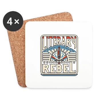 Literary Rebel 6 - Coasters (set of 4) - white - Front
