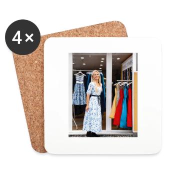 La boutique de vêtements 👗 - Dessous de verre (lot de 4) - blanc - Devant