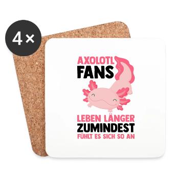 Axolotl - Coasters (set of 4) - white - Front