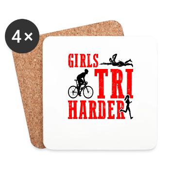 Filles Tri 5 - Dessous de verre (lot de 4) - blanc - Devant