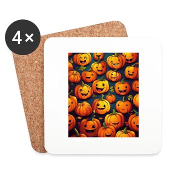 PUMPKIN - Coasters (set of 4) - white - Front