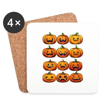 PUMPKIN - Coasters (set of 4) - white - Front