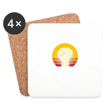 Introverts unite separately in their - Coasters (set of 4) - white - Front