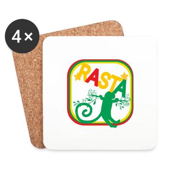 Rasta - Coasters (set of 4) - white - Front