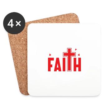 His Will His Way My Faith #IVFJourney Infertility - Coasters (set of 4) - white - Front