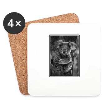 Koalas Koala - Dessous de verre (lot de 4) - blanc - Devant