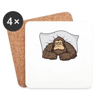 Bigfoot Official Sleepshirt - Untersetzer (4er-Set) - Weiß - Vorne