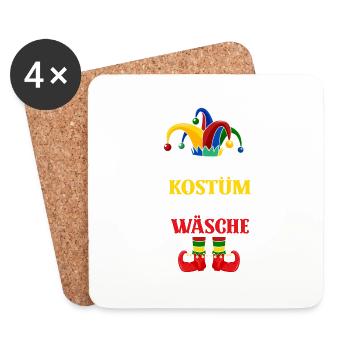 My costume is in the wash - Coasters (set of 4) - white - Front