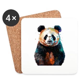 PANDA - Untersetzer (4er-Set) - Weiß - Vorne