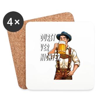MANN Bier - Untersetzer (4er-Set) - Weiß - Vorne