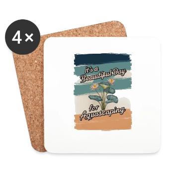 Es ist ein schöner Tag für Aquascaping - Untersetzer (4er-Set) - Weiß - Vorne