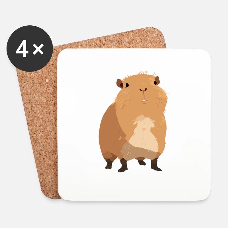 Capybaras Capybara - Untersetzer (4er-Set) - Weiß