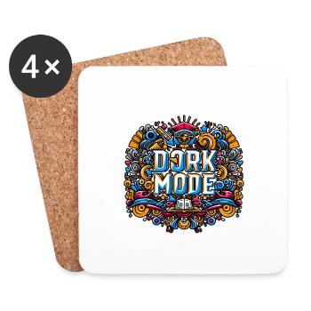 Dork Mode 8 - Untersetzer (4er-Set) - Weiß - Vorne