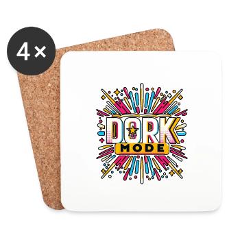 Dork Mode 9 - Untersetzer (4er-Set) - Weiß - Vorne