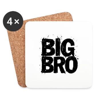 GRAND BRO - Dessous de verre (lot de 4) - blanc - Devant