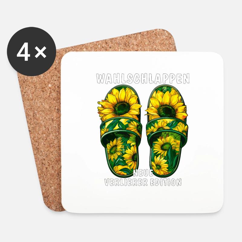 WAHLSCHLAPPEN NEUE VERLIERER EDITION - Untersetzer (4er-Set) - Weiß