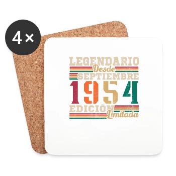 Legendary since 1954 September - Coasters (set of 4) - white - Front