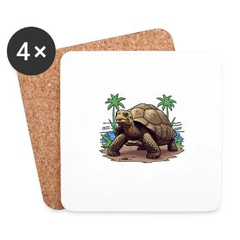 Galapagos Islands - Coasters (set of 4) - white - Front