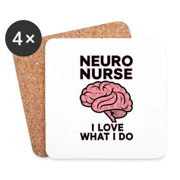 Neuro Nurse Nurse Neurology Gift - Coasters (set of 4) - white - Front