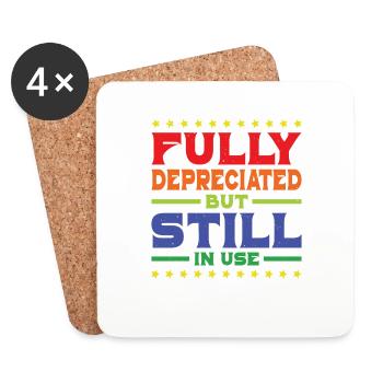 Fully Depreciated But Still In Use 34 - Untersetzer (4er-Set) - Weiß - Vorne