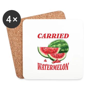 I Carried A Watermelon 36 - Untersetzer (4er-Set) - Weiß - Vorne