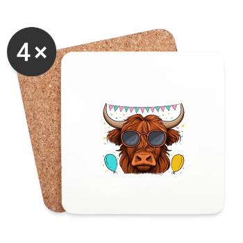 Uncle Of The Birthday Boy - Coasters (set of 4) - white - Front