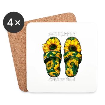 SLIPPERS LOSER EDITION - Coasters (set of 4) - white - Front