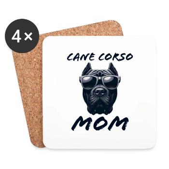 Cane Corso Italiano Mom Mom Cane Corso Gift - Coasters (set of 4) - white - Front