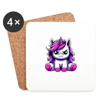 This Is My Happy Face - Coasters (set of 4) - white - Front