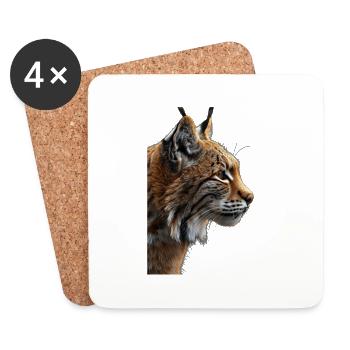 Lynx - Dessous de verre (lot de 4) - blanc - Devant