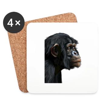 Bonobo - Coasters (set of 4) - white - Front