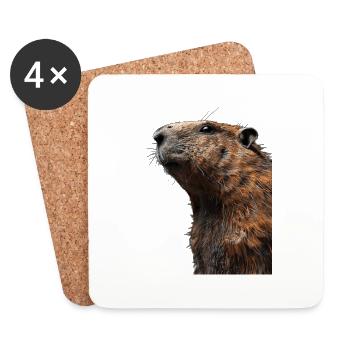 Marmot - Coasters (set of 4) - white - Front