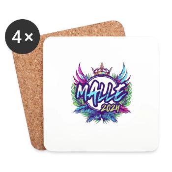 Malle 2024 Colorful - Coasters (set of 4) - white - Front