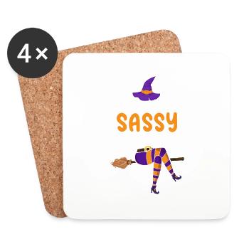 I'm the Sassy Witch - Untersetzer (4er-Set) - Weiß - Vorne