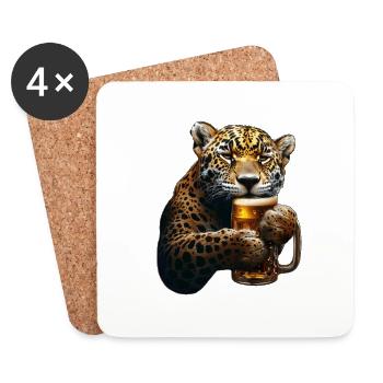Jaguar - Coasters (set of 4) - white - Front