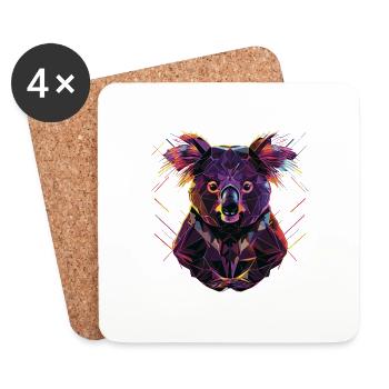 Koala - Coasters (set of 4) - white - Front