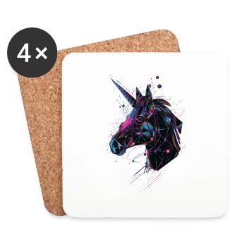 Unicorn - Coasters (set of 4) - white - Front