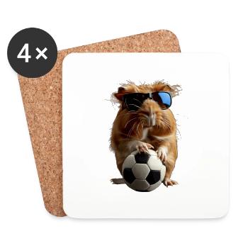 Guinea pig - Coasters (set of 4) - white - Front