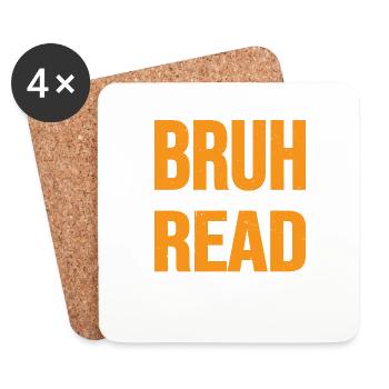 Bruh Did You Even Read The Directions 7 - Untersetzer (4er-Set) - Weiß - Vorne