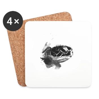 Turtle - Coasters (set of 4) - white - Front